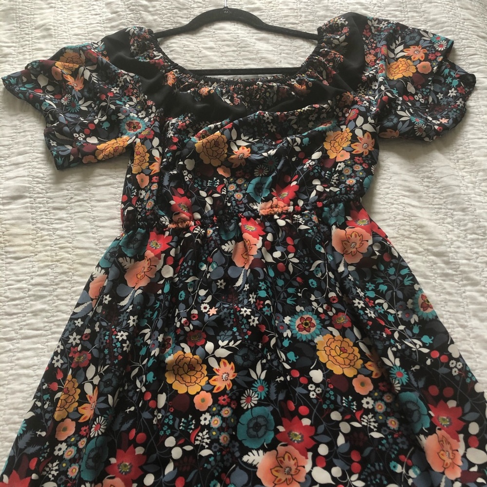 Flowery Loft Midi Dress